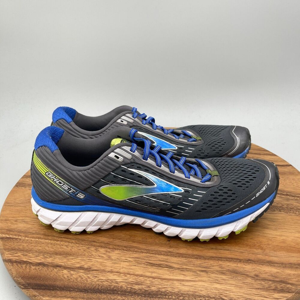 Brooks Ghost 9 Shoes Mens Size 12 D Gray Running Comfort Walking Sneakers Gym